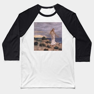 Woman on the Beach by Pierre Puvis de Chavannes Baseball T-Shirt